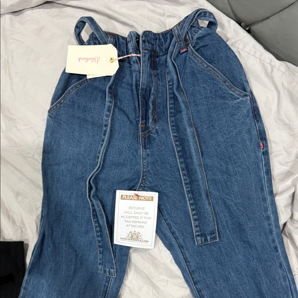 Blue girls Denim Overalls